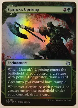MTG - Garruk's Uprising - Foil - WOT 53 - Wilds of Eldraine: Enchanting Tales - Image 1