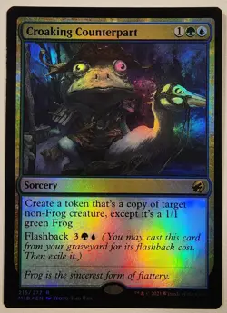 MTG - Croaking Counterpart - Foil - MID 215 - Innistrad: Midnight Hunt - R - Image 1
