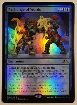 MTG - Exchange of Words - Foil - UNF 45 - Unfinity - R - Image 1