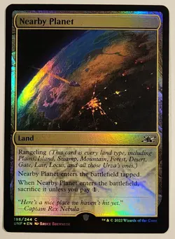 MTG - Nearby Planet - Foil - UNF 198 - Unfinity - C - Image 1