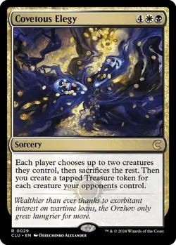 MTG - Covetous Elegy - CLU 0029 - Ravnica: Clue Edition - Magic the Gathering - Image 1