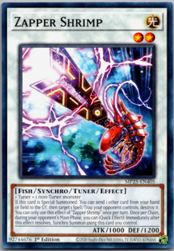 Yugioh - Zapper Shrimp - MP25-EN405 - Common - NM/M - Image 1
