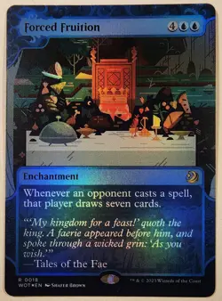 MTG - Forced Fruition - Foil - WOT 18 - Wilds of Eldraine: Enchanting Tales - R - Image 1