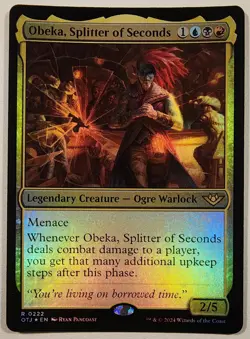 MTG - Obeka, Splitter of Seconds - Foil - OTJ 222 Outlaws of Thunder Junction LP - Image 1