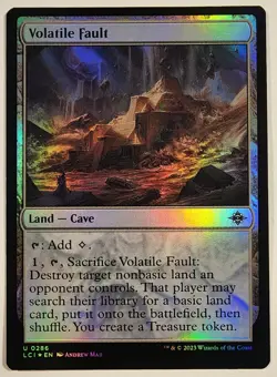 MTG - Volatile Fault - Foil - LCI 286 - The Lost Caverns of Ixalan - U - Image 1