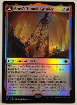 MTG - Brass's Tunnel-Grinder - Foil - LCI 135 - The Lost Caverns of Ixalan - R - Image 1