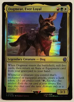 MTG - Dogmeat, Ever Loyal - Foil - PIP 2 - Universes Beyond: Fallout - M - Image 1