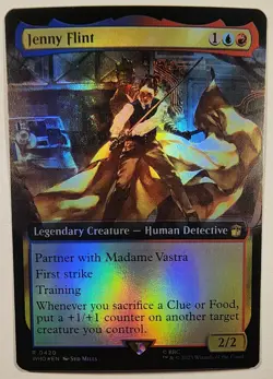 MTG - Jenny Flint (Extended Art) - Foil - WHO 420 Universes Beyond Doctor Who R - Image 1