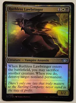 MTG - Ruthless Lawbringer - Foil - OTJ 229 - Outlaws of Thunder Junction - LP - Image 1