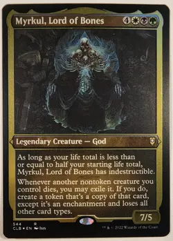 MTG - Myrkul, Lord of Bones (Foil Etched) Foil CLB 544 Battle for Baldur's Gate - Image 1