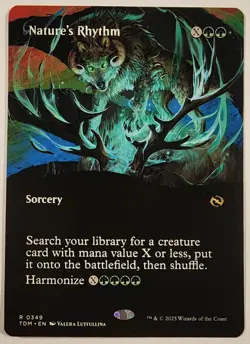 MTG - Nature's Rhythm (Borderless) - - TDM 349 - Tarkir: Dragonstorm - R - Image 1