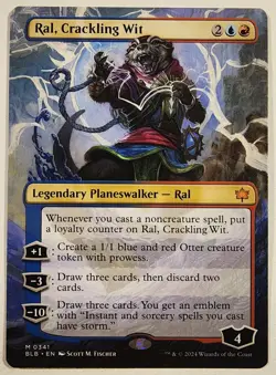 MTG - Ral, Crackling Wit (Borderless) - BLB 341 - Bloomburrow - M - Image 1