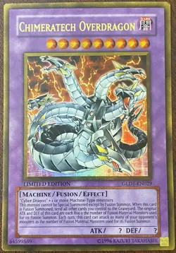 Chimeratech Overdragon GLD1-EN029 - Gold Rare Limited Edition - YuGiOh - Image 1