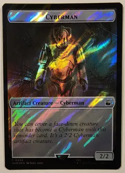 MTG - Warrior (0041) // Cyberman (0056) - Surge Foil - WHO - Doctor Who - Token - Image 2