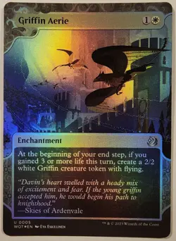 MTG - Griffin Aerie - Foil - WOT 5 - Wilds of Eldraine: Enchanting Tales - U - Image 1