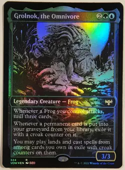 MTG - Grolnok, the Omnivore (Showcase) - Foil - VOW 324 - Crimson Vow - R - LP - Image 1