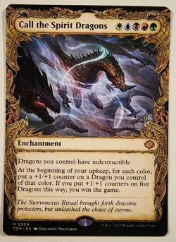 MTG - Call the Spirit Dragons (Showcase) - - TDM 309 - Tarkir: Dragonstorm - M - Image 1