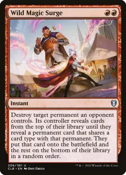 MTG - Wild Magic Surge - CLB 206/361 - Battle for Baldur's Gate - Magic - Image 1