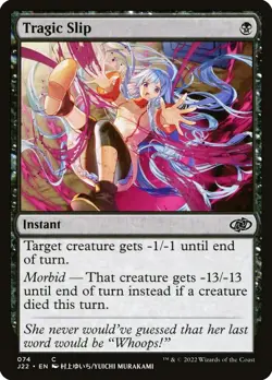 MTG - Tragic Slip - Anime Art - J22 074 - Jumpstart 2022 - Magic the Gathering - Image 1