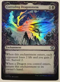 MTG - Corroding Dragonstorm - Foil Showcase - TDM 0297 - Tarkir: Dragonstorm - Image 1