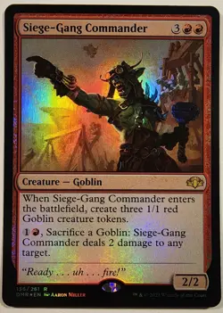 MTG - Siege-Gang Commander - Foil - DMR 136 - Dominaria Remastered - R - Image 1
