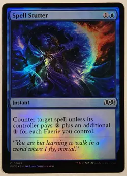 MTG - Spell Stutter - Foil - WOE 69 - Wilds of Eldraine - C - LP - Image 1