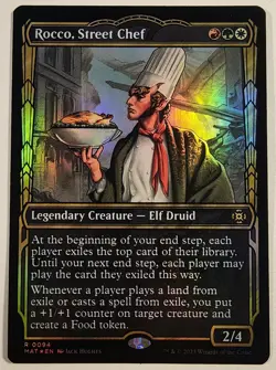 MTG - Rocco, Street Chef (Showcase) - Foil - MAT 94 - MoM: Aftermath - R - LP - Image 1