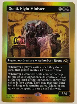 MTG - Gonti, Night Minister (First-Place Foil) - Foil - DFT 450 Aetherdrift - R - Image 1