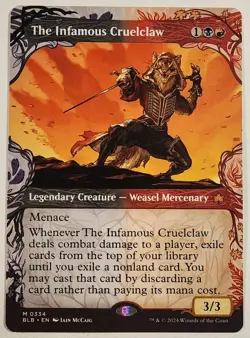 MTG - The Infamous Cruelclaw (Showcase) - BLB 334 - Bloomburrow - M - Image 1