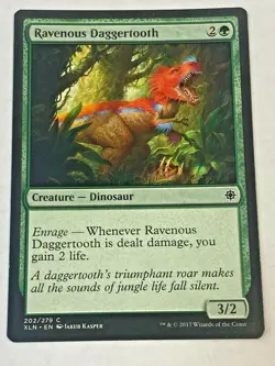 Ravenous Daggertooth - Ixalan - Magic the Gathering MTG Nice! - Image 1
