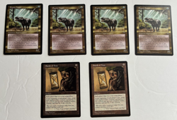 MTG X2 Sands of Time & X4 Pygmy hippo Visions NM - Image 1