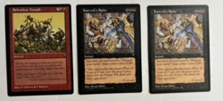 MTG Relentless Assault Off centered & X2 Kaervck's Spite 2 ink colors Visions - Image 1