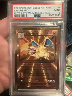 Pokemon 2021 Celebrations Charizard #4 Ultra-premium Collection On PSA 9 Mint - Image 1