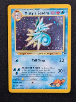 Misty's Seadra (Prerelease) 9/132 WoTC Promo Pokemon NM Holo - Image 1