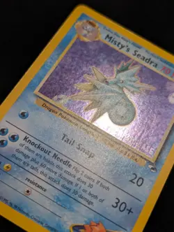 Misty's Seadra (Prerelease) 9/132 WoTC Promo Pokemon NM Holo - Image 4