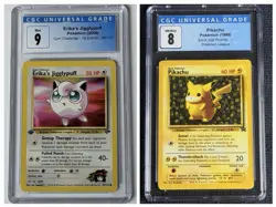 Pokemon Erikas Jigglypuff 69/132 1st Edition CGC 9 + Pikachu Black Star #1 CGC 8 - Image 1