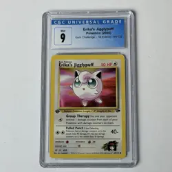 Pokemon Erikas Jigglypuff 69/132 1st Edition CGC 9 + Pikachu Black Star #1 CGC 8 - Image 2