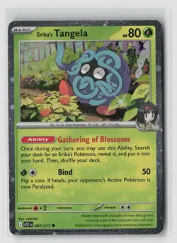 Erika's Tangela #007/217 Me Ascended Heroes Common Cosmos Holo Pokemon TCG NM - Image 1
