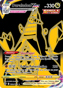 DURALUDON VMAX TG30/TG30 SECRET RARE SILVER TEMPEST TRAINER GALLERY POKEMON NM/M - Image 1