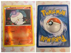 Pokemon Card 2012 Litwick next destinies reverse holo 18/99 - Image 1