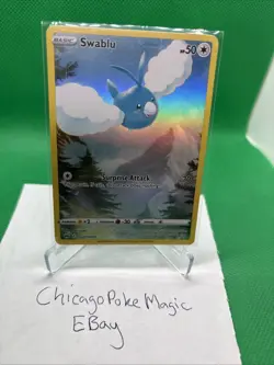 Pokemon TCG Swablu GG27/GG70 Crown Zenith Galarian Gallery Ultra Rare Holo Engl… - Image 1