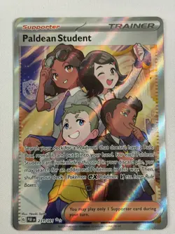 Pokemon TCG: Paldean Student (230/091) Ultra Rare -- SV: Paldean Fates (NM) - Image 1