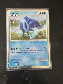 Pokemon TCG HGSS20&21 Promo Suicune And Entei W/ Burned Tower Trainer Card - Image 4