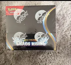 Pokemon TCG Chaos Rising Booster Box - tear in shrink wrap - Image 1
