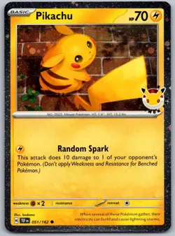 Pikachu 051/162 Stamped Pokemon Day 2026 Cosmos Holo NM - Image 1