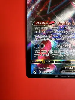 Inteleon VMAX 079/264 Swsh08: Fusion Strike Holo Near Mint Nm Pokemon Tcg - Image 2