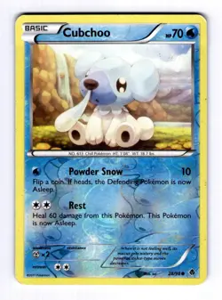 Cubchoo (28) Emerging Powers #28 (2011) Common Reverse Holo LP Pokemon - Image 1