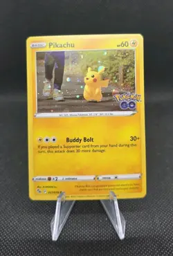 Pokemon TCG - Pikachu 027/078 - Cosmos Holo Rare - Pokemon GO - Image 1