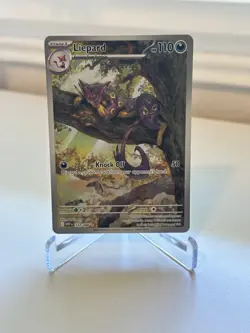 Pokemon Liepard 137/086 Illustration Rare Sv: White Flare Full Art NM/M+ - Image 1