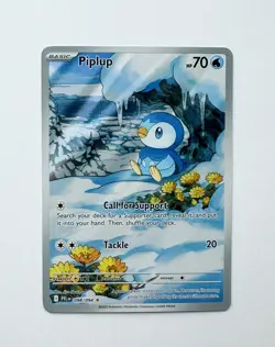 Pokemon TCG Piplup 098/094 Me02: Phantasmal Flames Holo Illustration Rare EN - Image 1